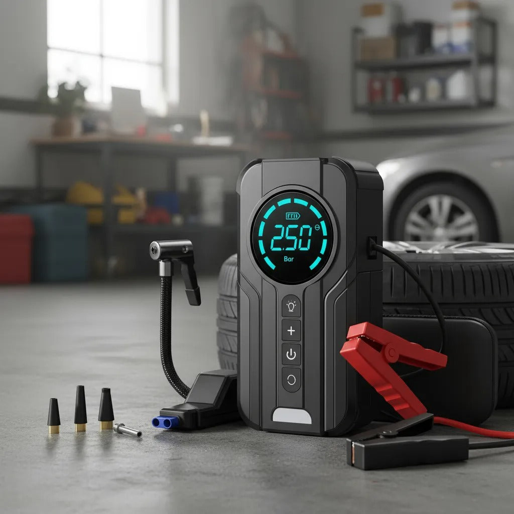 TurboJump AirPack™ – Arrancador Multifincional 4 en 1 Portátil