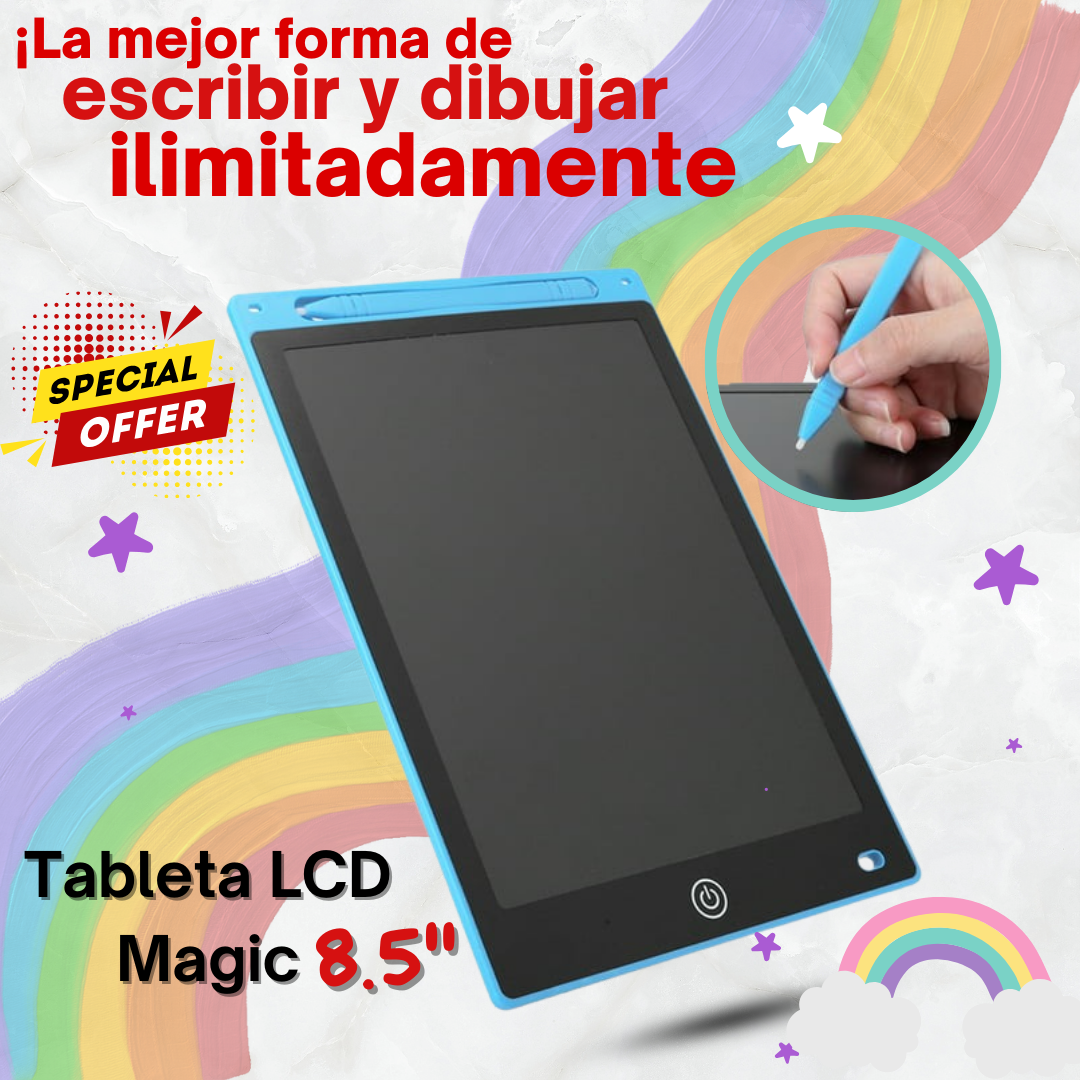 Tableta Mágica LCD con Borrado Automático