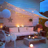 Luces Led Decorativas Ambar con Panel Solar Ultra - 10 Metros