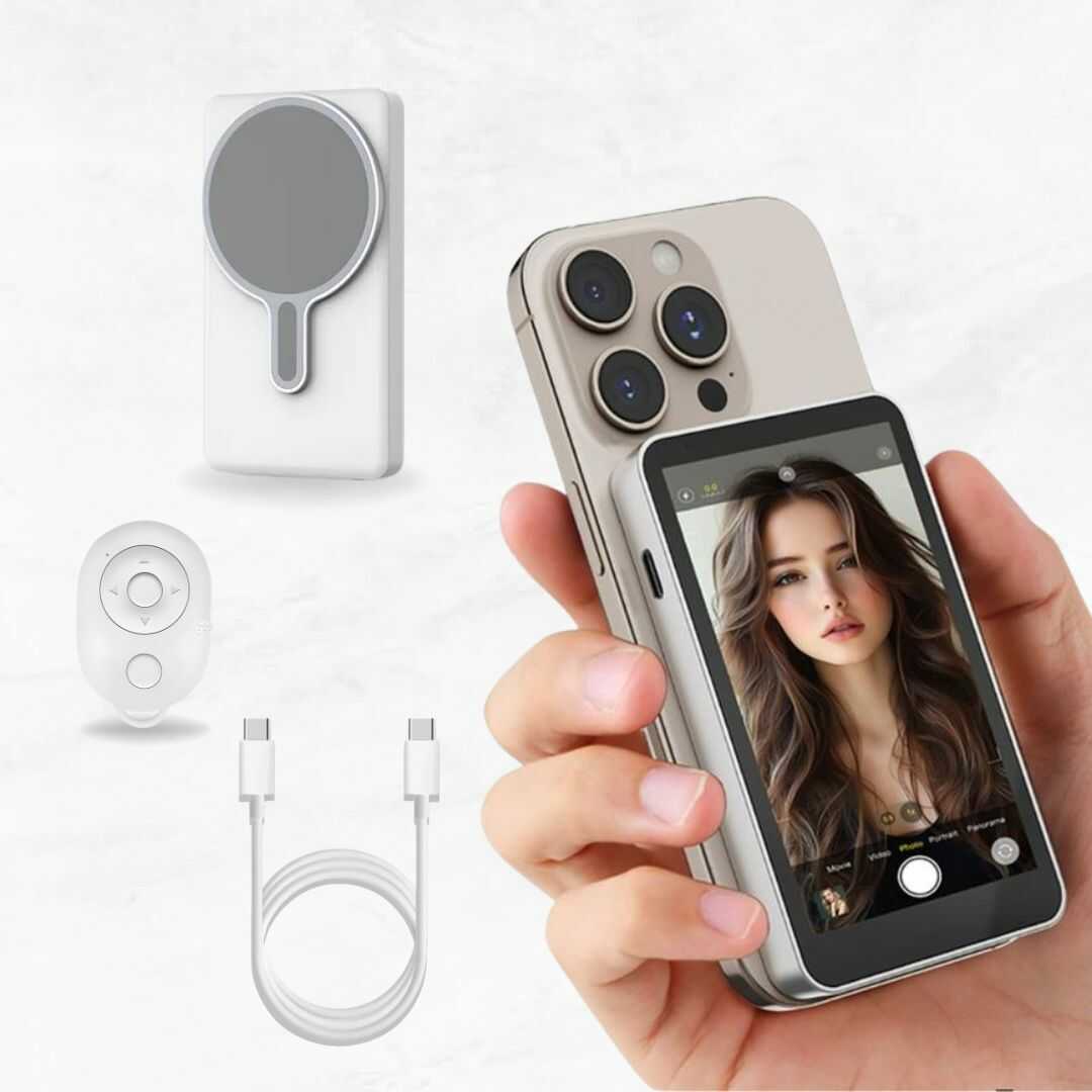 Magnetic Screen™  - Pantalla Magnética Selfie para Celular con Bluetooth para todo Tipo de Celular