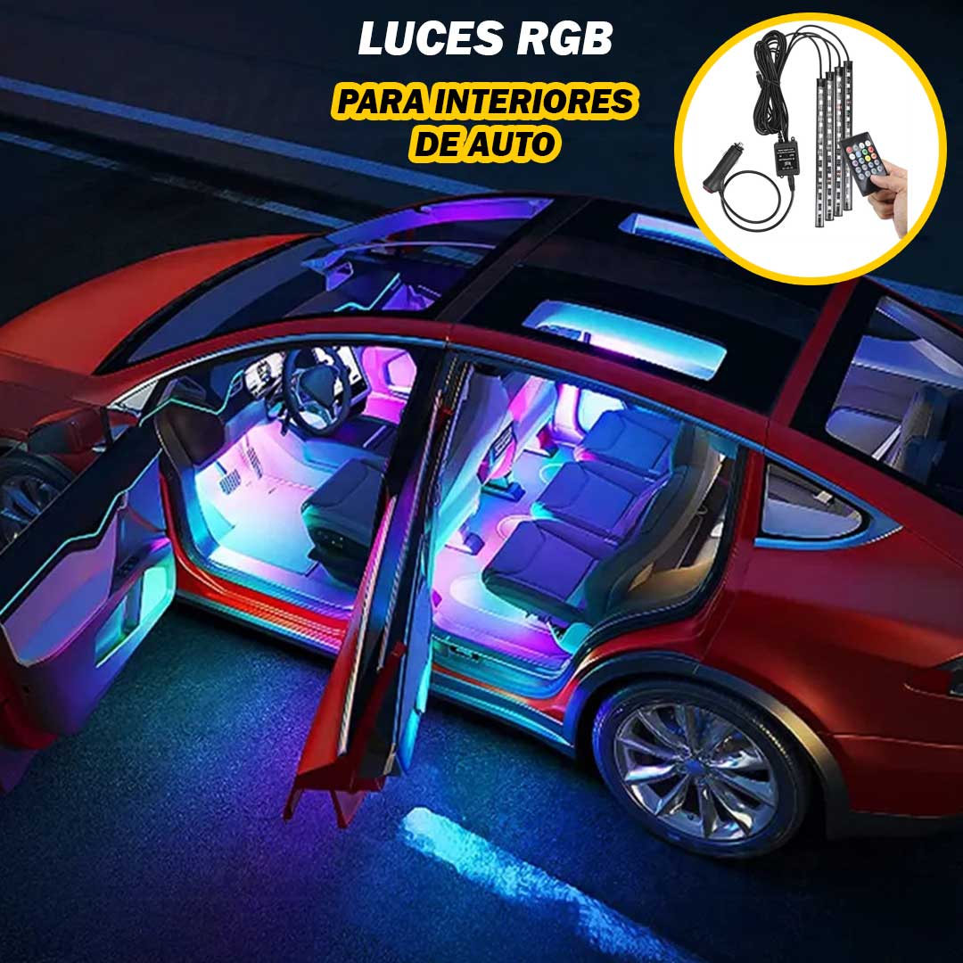 LUCES LED RGB PARA INTERIORES - AUTO™