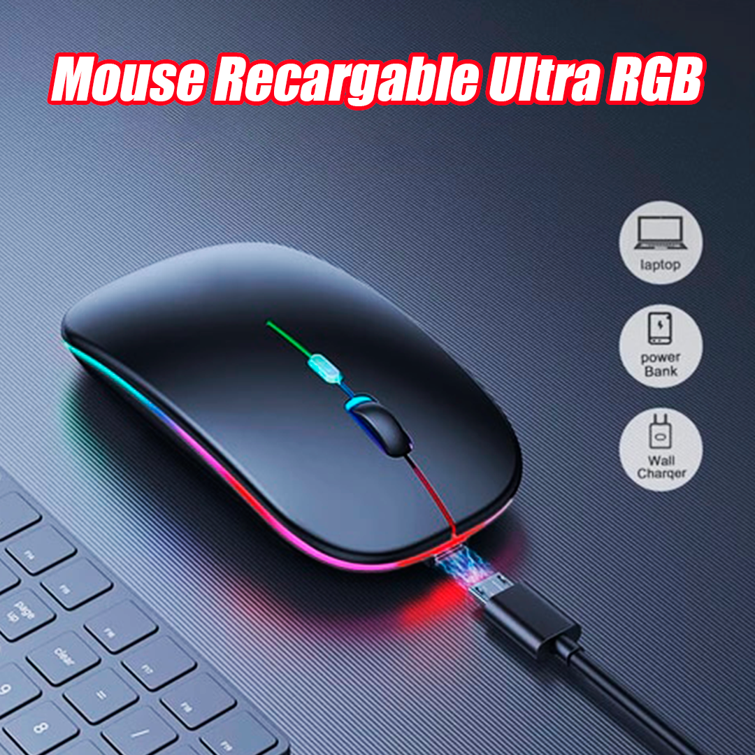 Mouse Recargable Blanco Ultra RGB